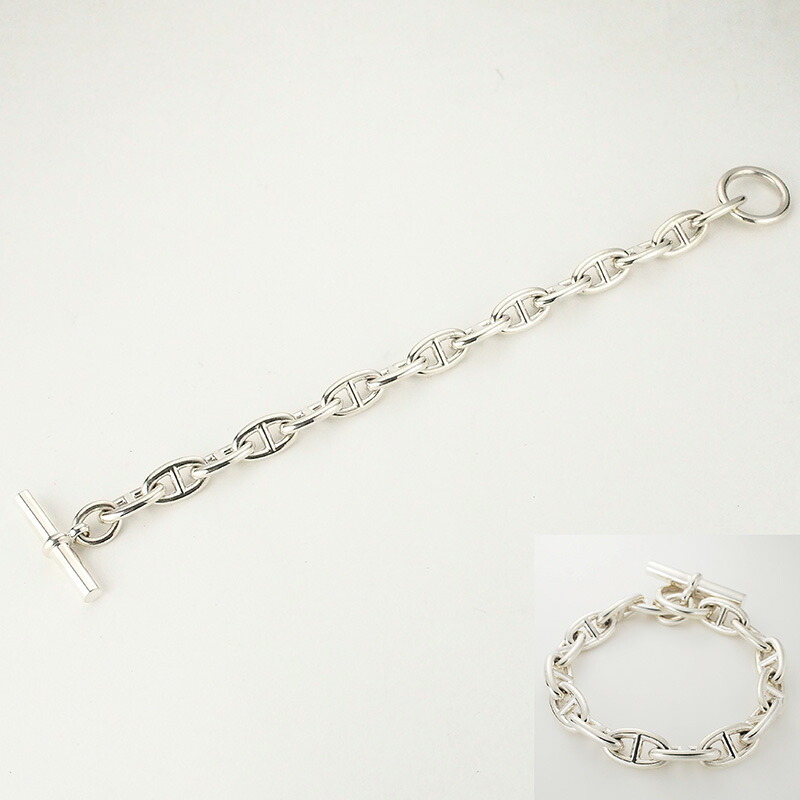 楽天市場】エルメス シェーヌ ダンクル GM 15コマ シルバー