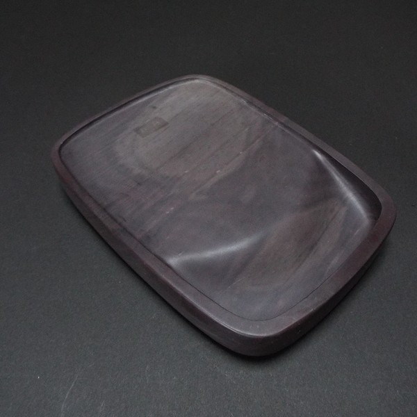 すずり 端溪硯 老坑 水巖 花鳥文 金綫 五彩飣 エン脂