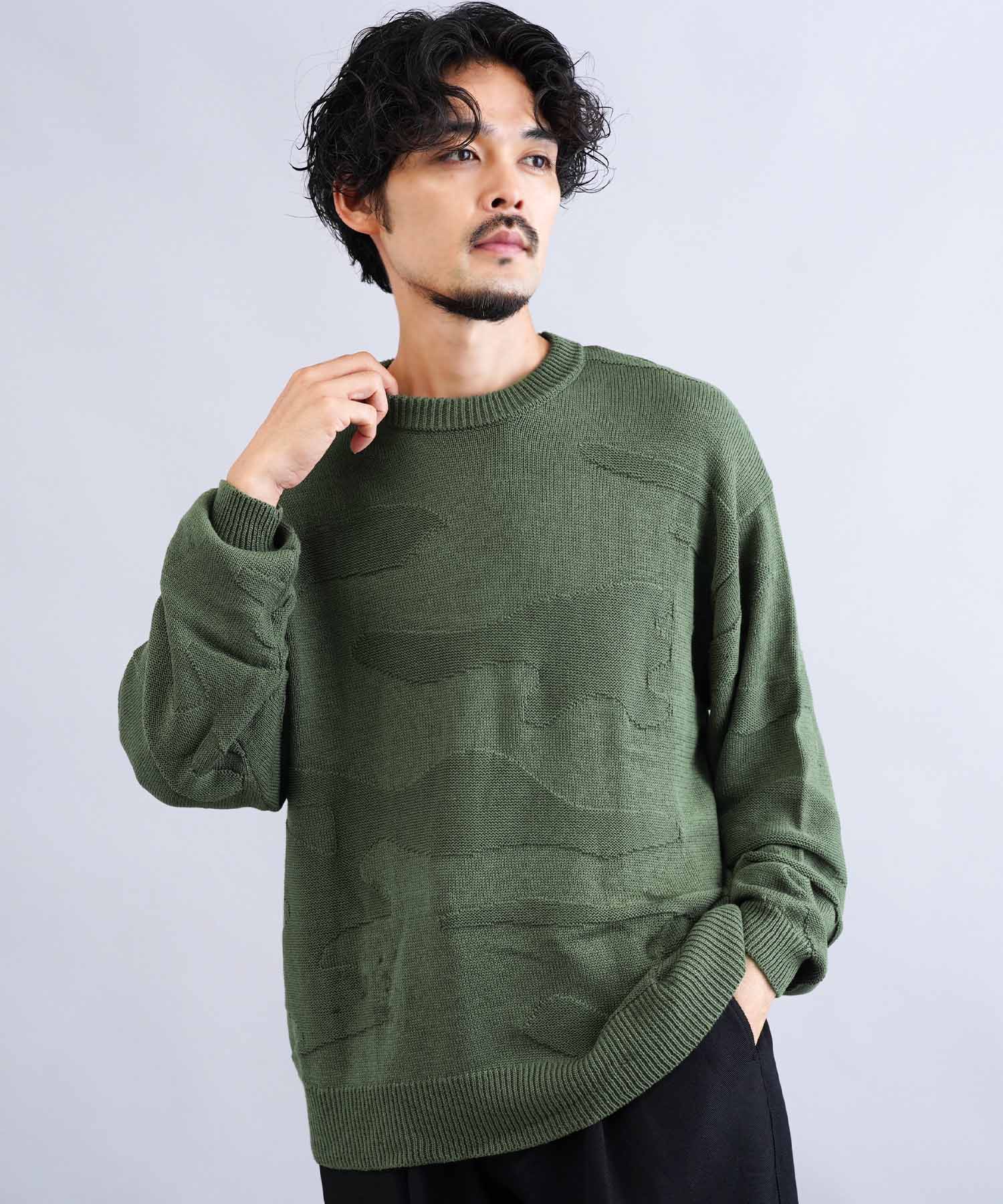 19ss UNDERCOVER クリィミーマミ ネガ ポジ 長袖ニットセーター 楽天