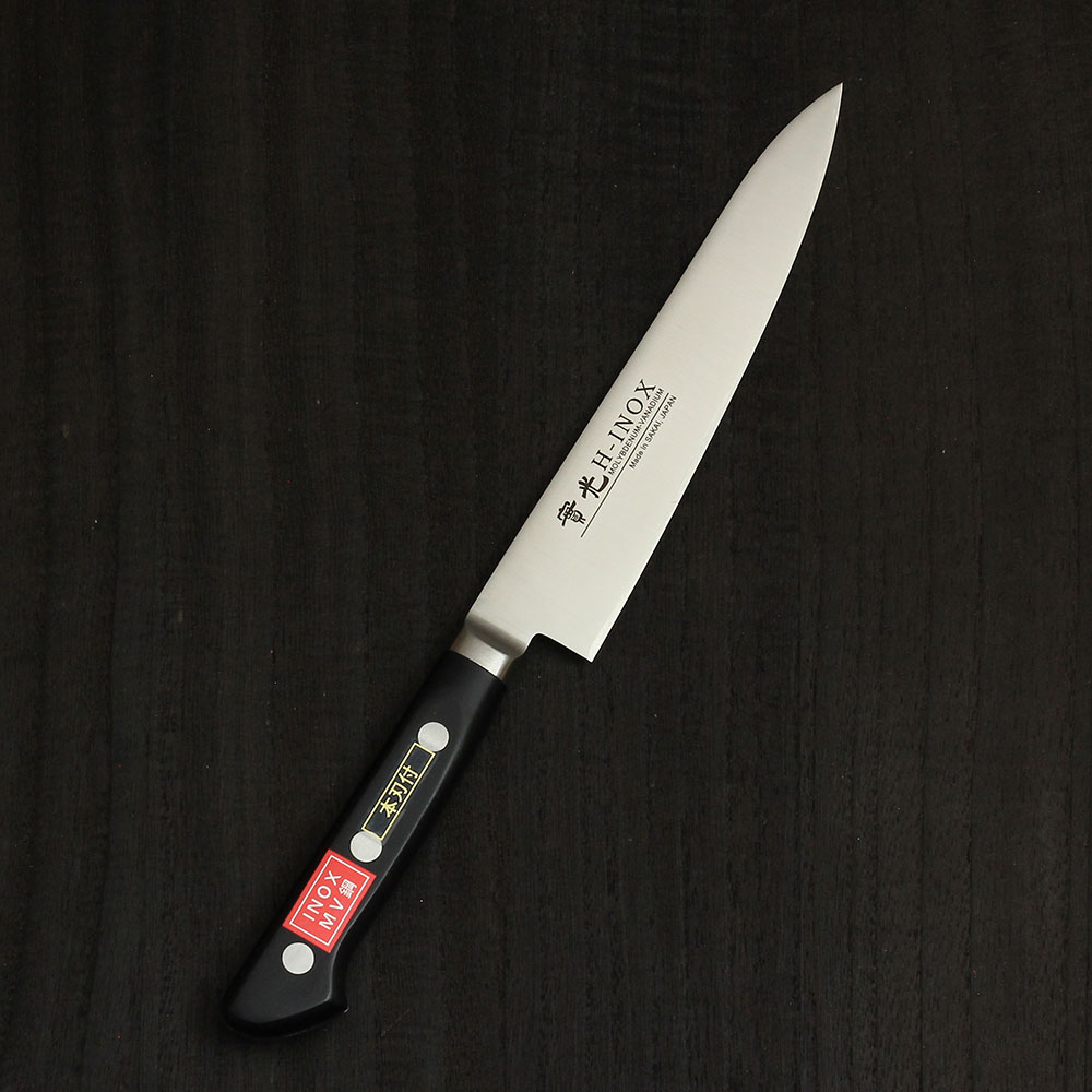 楽天市場】INOX ツバ付 ペティ 120mm 實光包丁(堺包丁) 堺 名入れ 日本