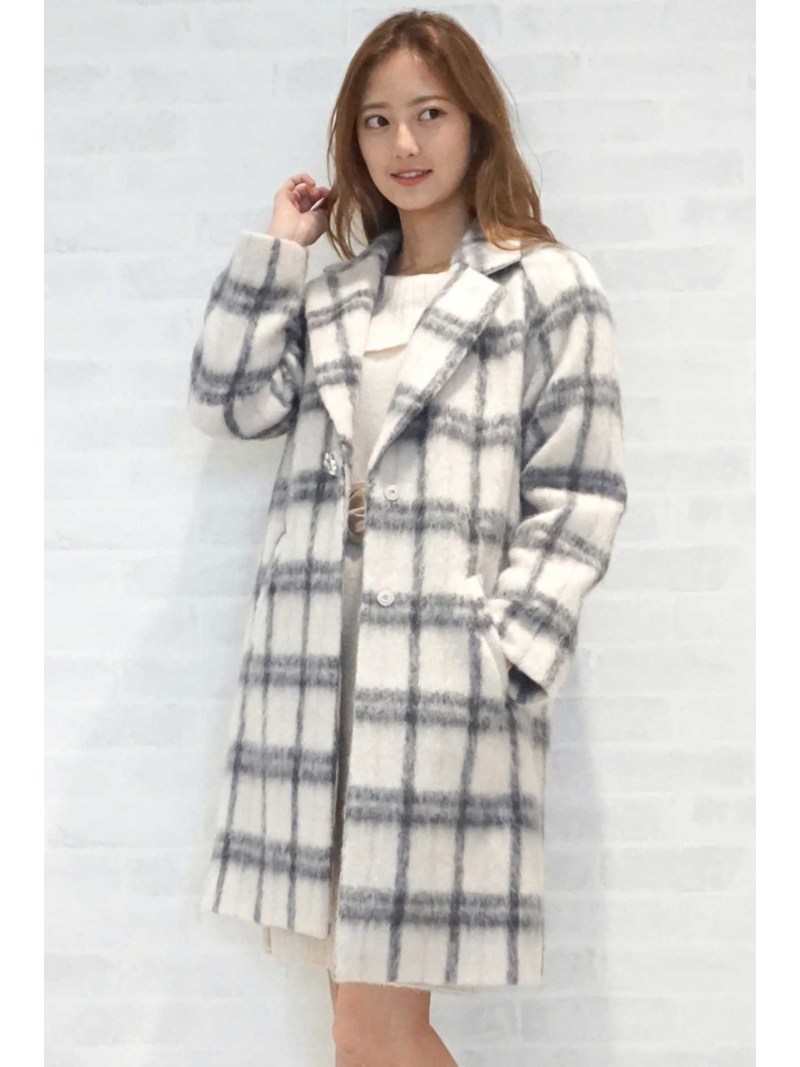 楽天市場】【SALE／60%OFF】シャギー チェック コート JILL by JILL