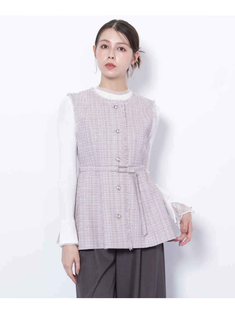 楽天市場】【SALE／40%OFF】ツイードペプラムジレ JILL by JILL STUART