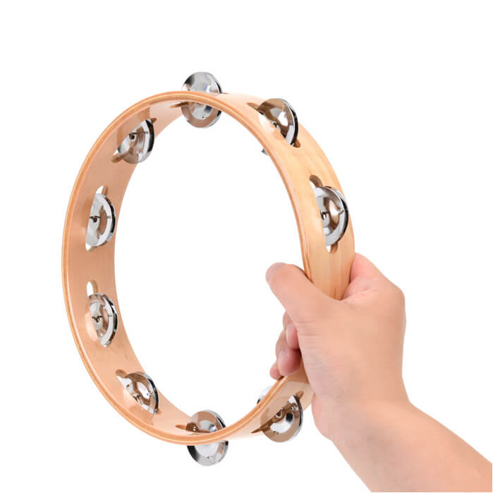 楽天市場】タンバリン KC TW-24/9 木製 タンブリン Wood Tambourine