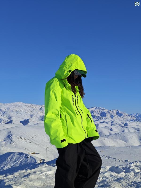 TD 防水スキーオーバーオール ライムグリーン TD 防水スキー