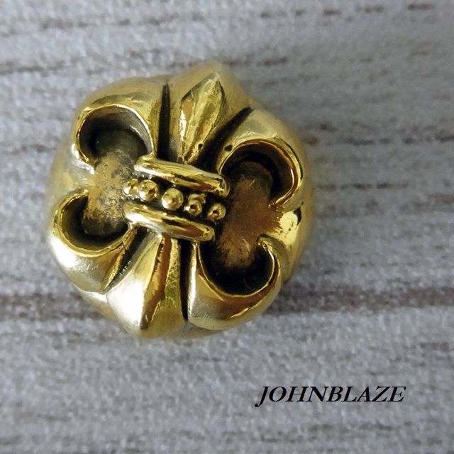 ショートサイズ クロスボールコンチョブラスゴールドカスタム ※即納可