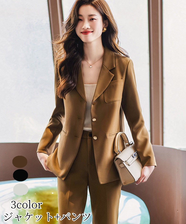 楽天市場】「品質良い」スーツレディース ジャケット+パンツ S~3XL
