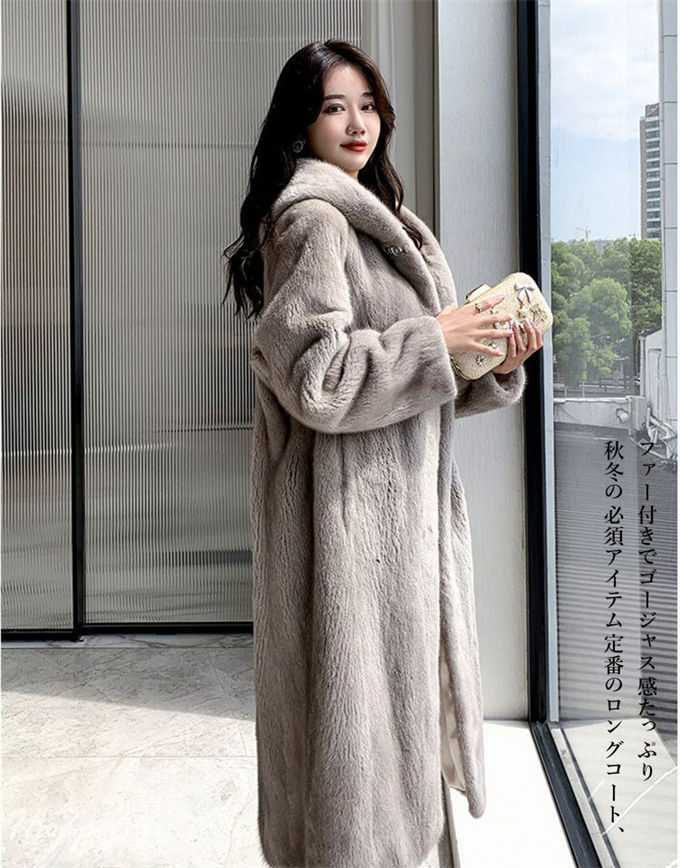 楽天市場】レディース 毛皮コート ファーコート ロングコート ファー