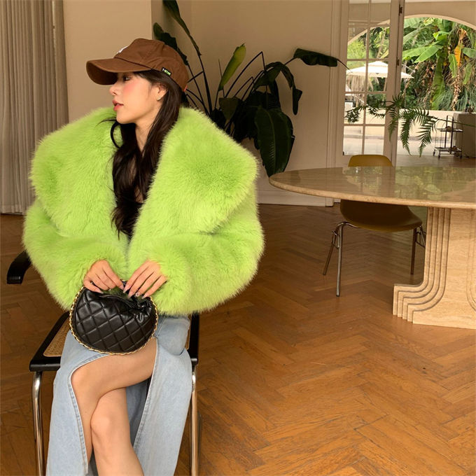 楽天市場】ファーコート フォクス レディース フェイクファーコート