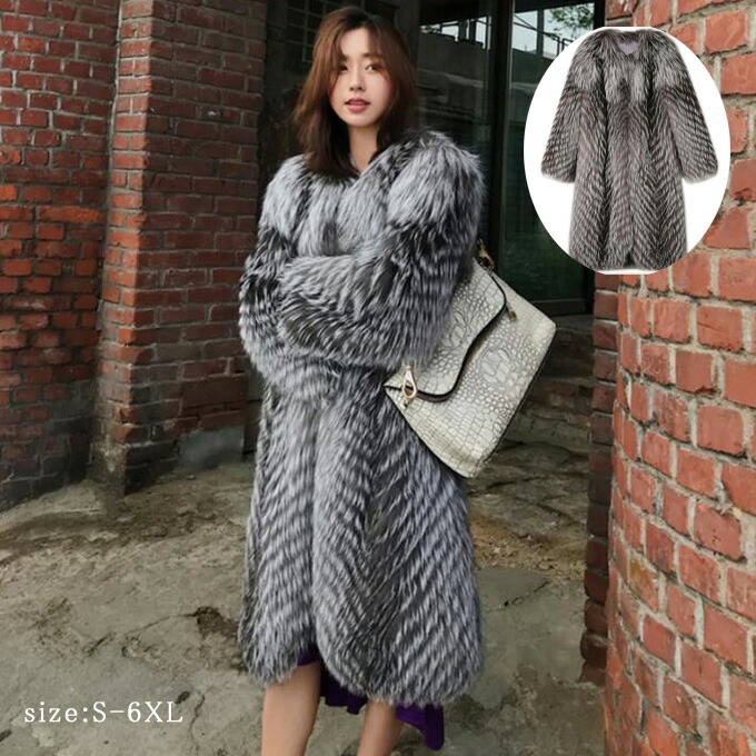 楽天市場】ファーコート レディース 毛皮コート フォックス