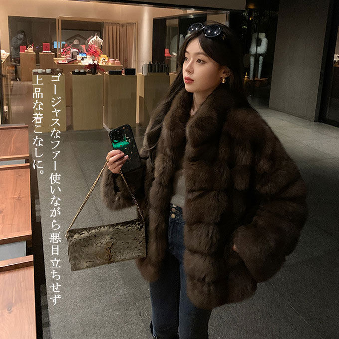 楽天市場】ファーコート レディース 毛皮コート ミンク レディース