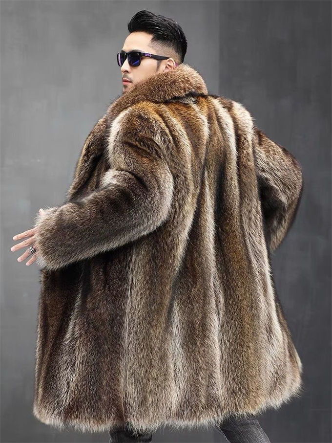楽天市場】毛皮コート ファーコート メンズ 厚手 アウター ミンク