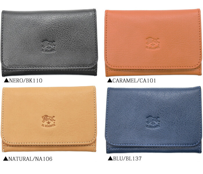楽天市場】IL BISONTE イルビゾンテ 名刺入れ カードケース SCC121 全9