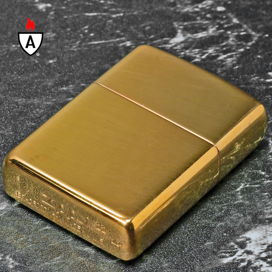 楽天市場】zippo アーマー ジッポ ライター 169 真鍮無垢 ポリッシュ