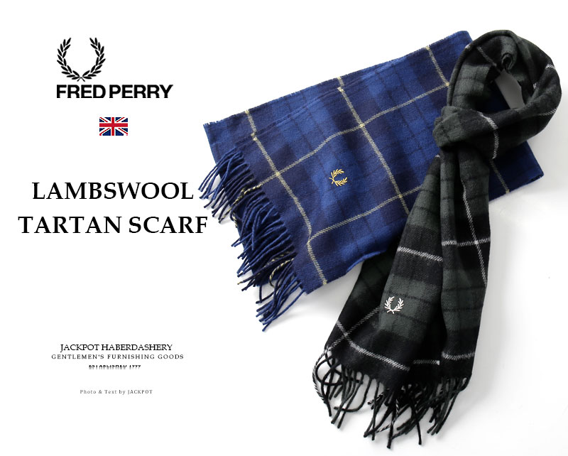 楽天市場】[期間SALE] FRED PERRY/フレッドペリーLAMBSWOOL TARTAN