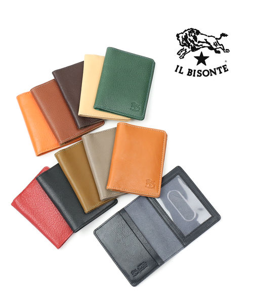 楽天市場】イルビゾンテ IL BISONTE レザー 2つ折り カードケース パス