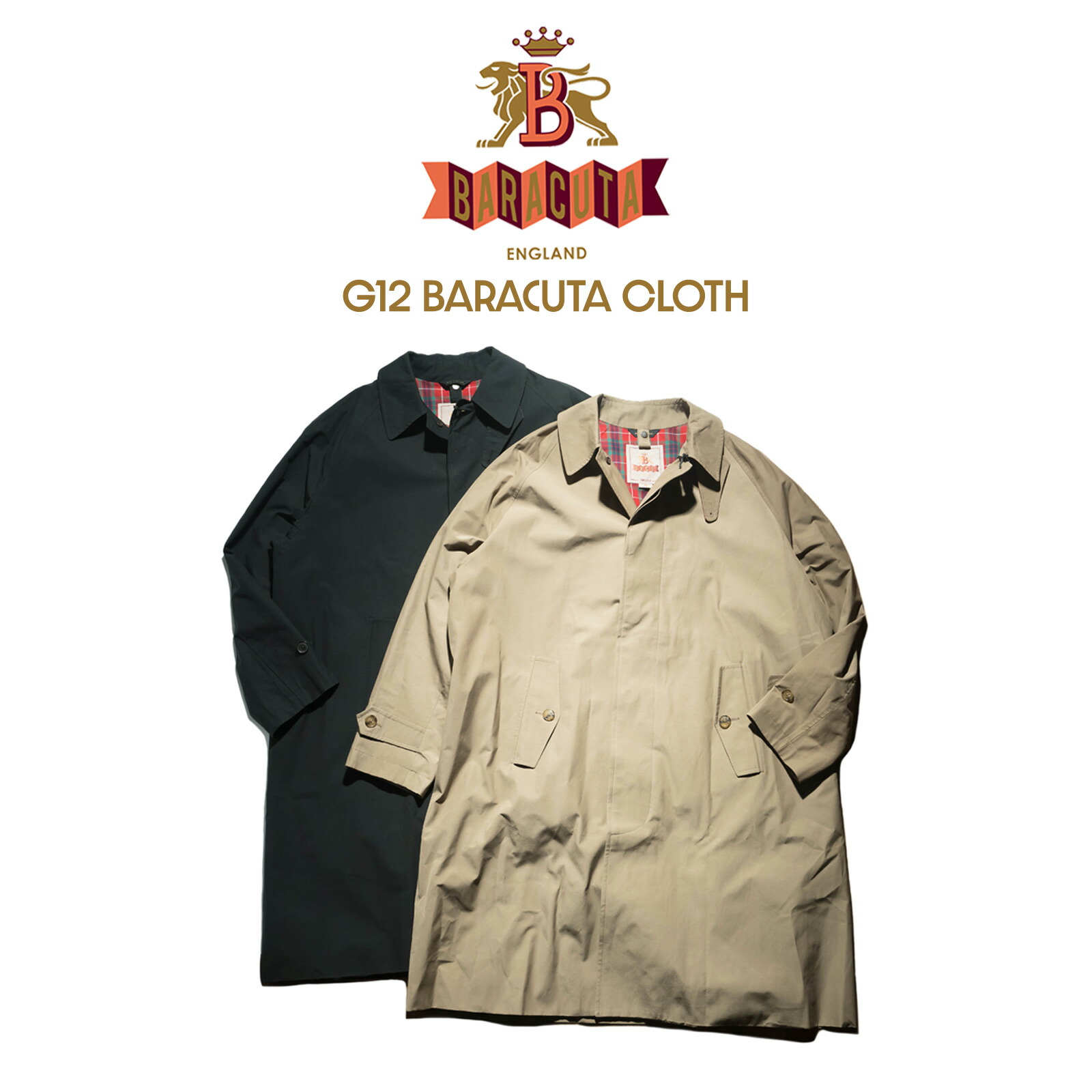楽天市場】バラクータ BARACUTA G12 ステンカラーコート ｜ メンズ 38