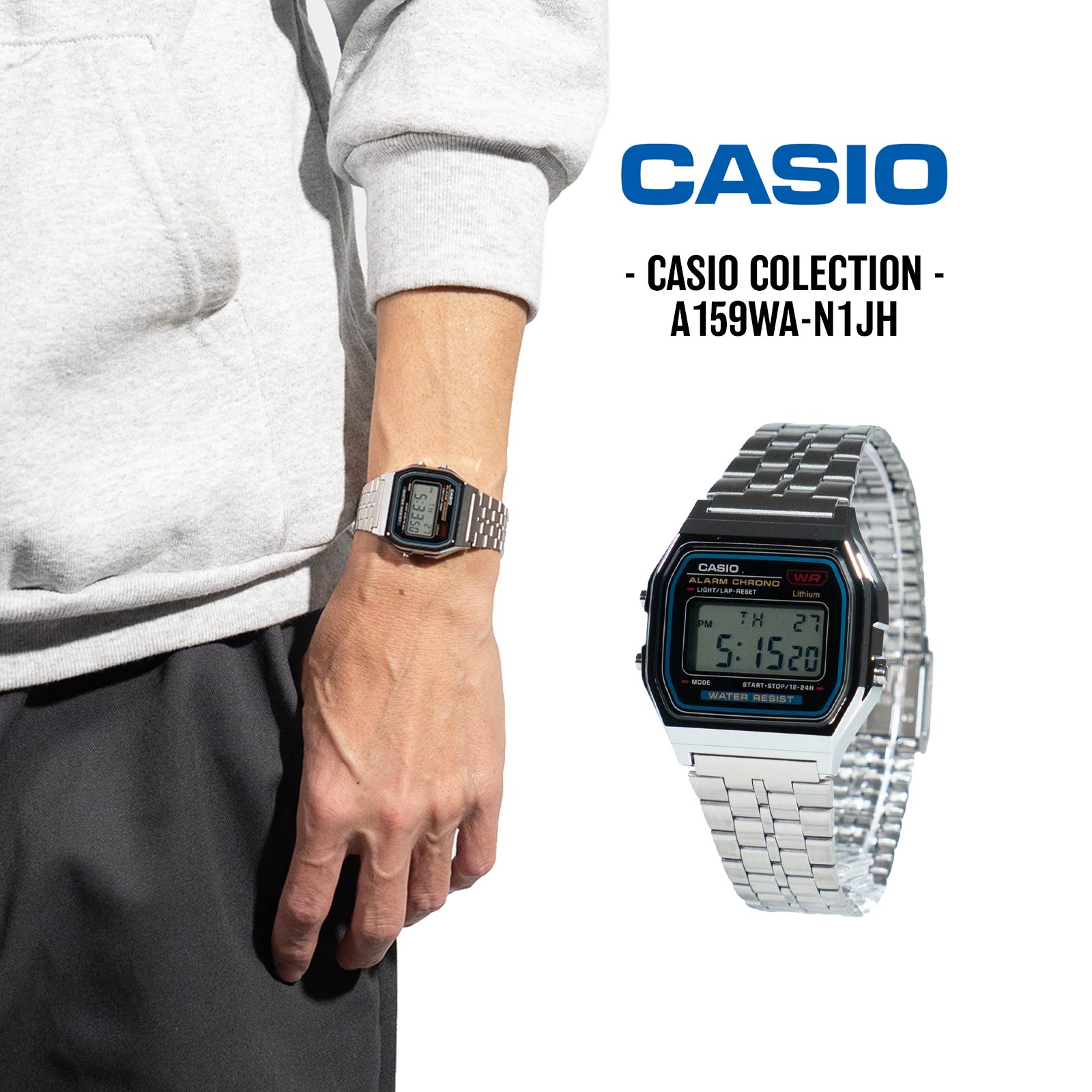 楽天市場】カシオ CASIO A159WA-N1JH ｜ メンズ レディース ユニ