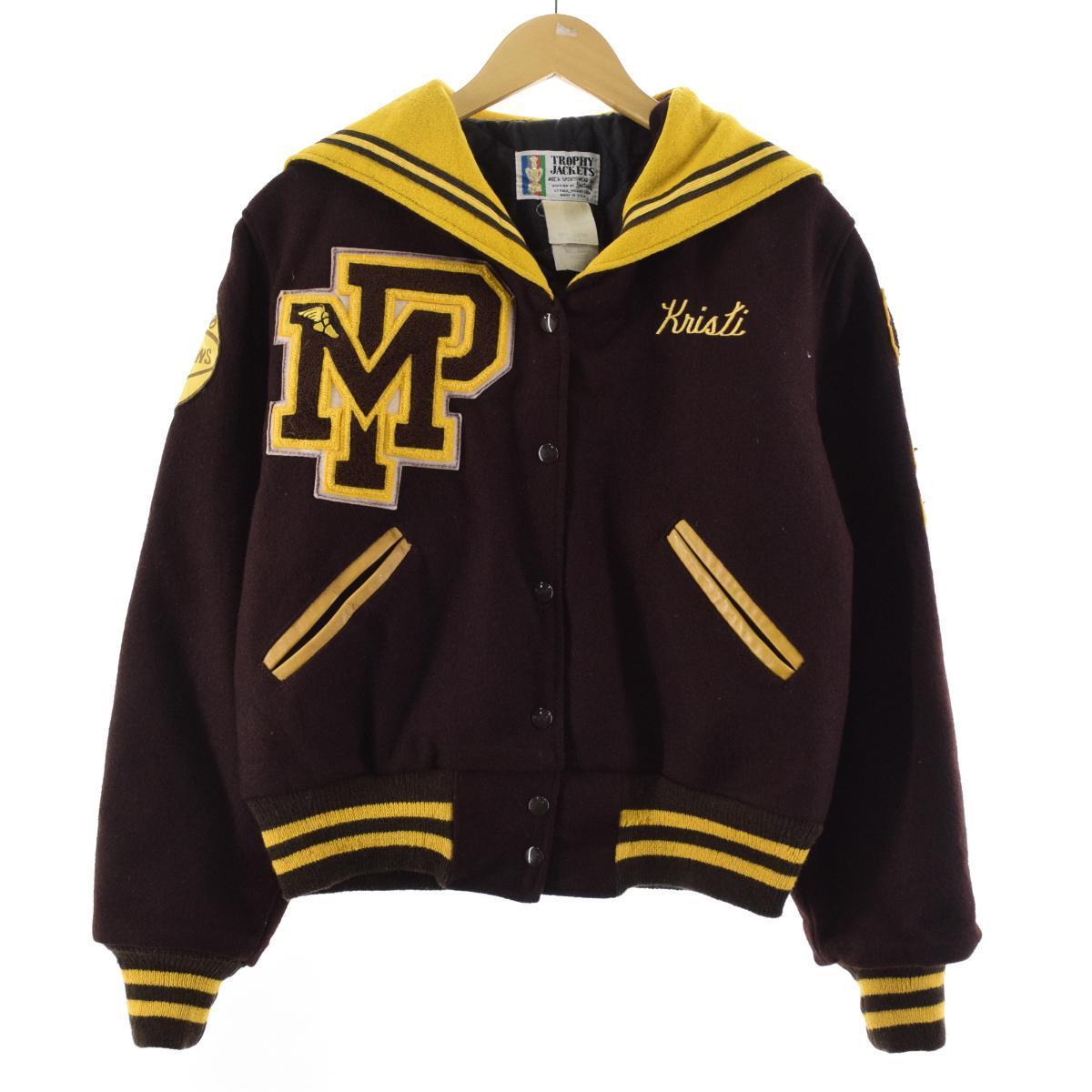 楽天市場】80年代 TROPHY JACKETS セーラーカラー ウールスタジャン