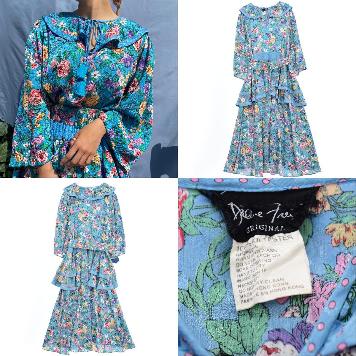 楽天市場】古着 80年代 diane freis ダイアン フレイス 花柄 長袖