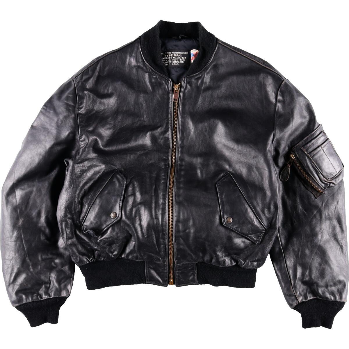 楽天市場】ショット SCHOTT MA-1 1949 レザーフライトジャケット USA製