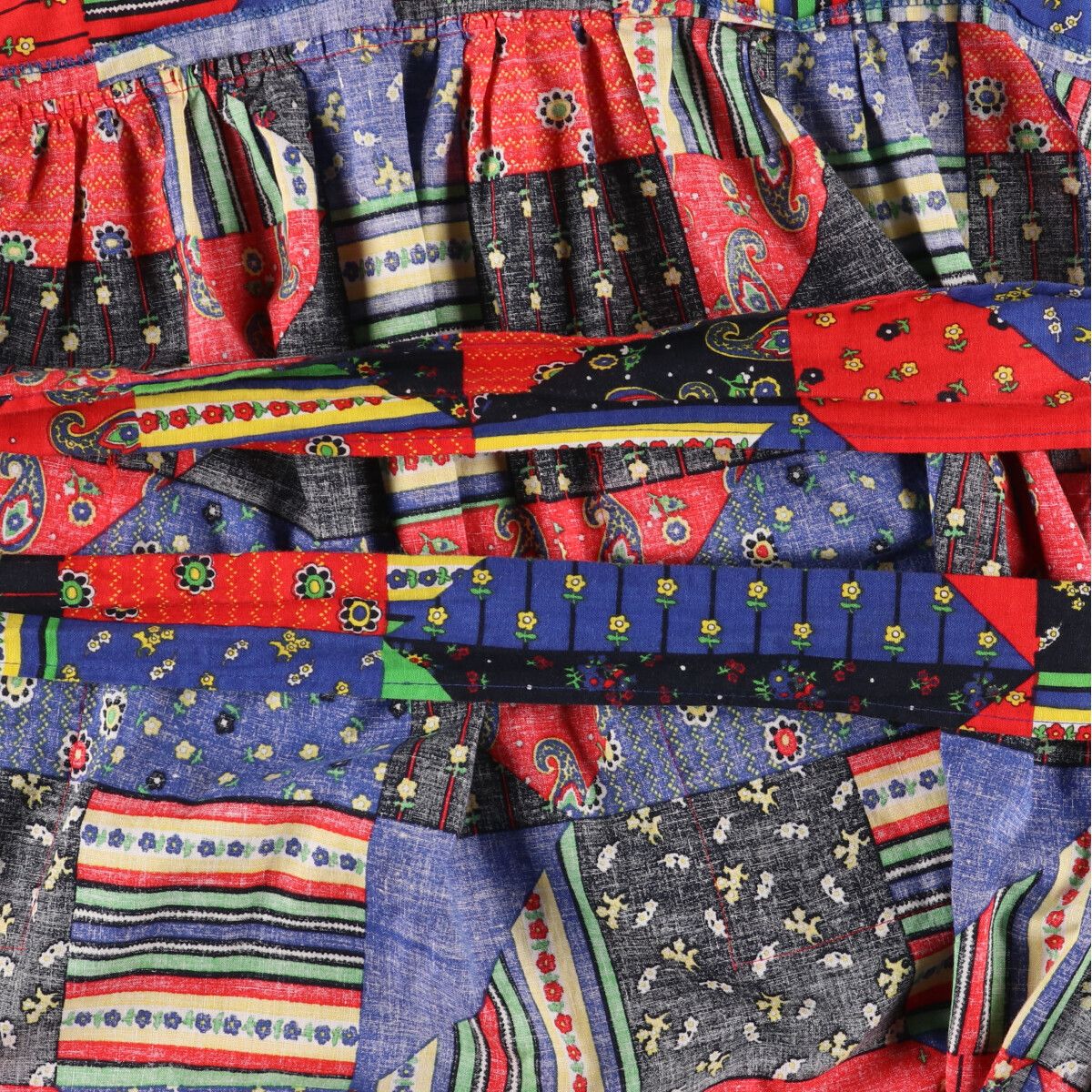 楽天市場】古着 70年代 Designhouse 総柄 パッチワーク マキシ丈