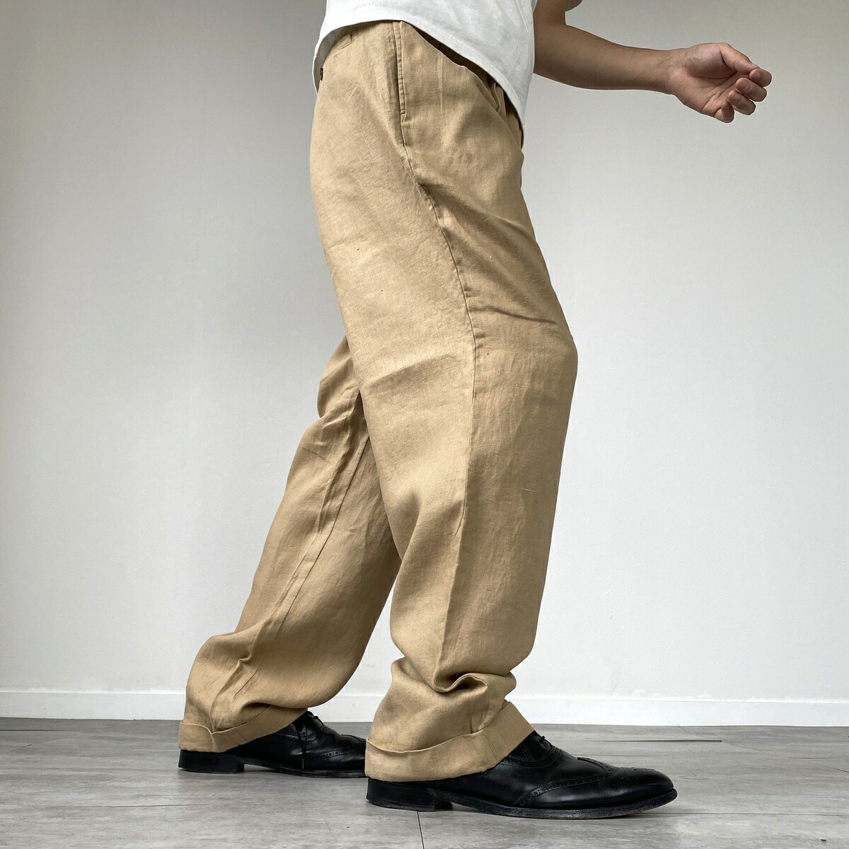 90s ブルックスブラザーズ ノータックスラックス ロロピアーナ W34 90s