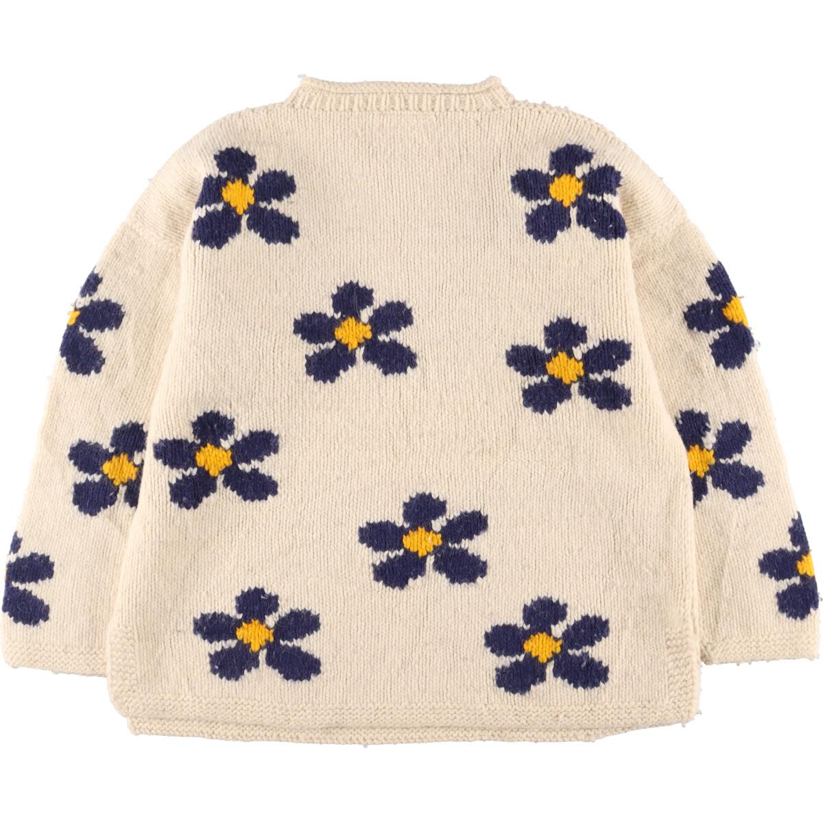 楽天市場】古着 80~90年代 PACHAMAMA エクアドルニット 総柄 花柄