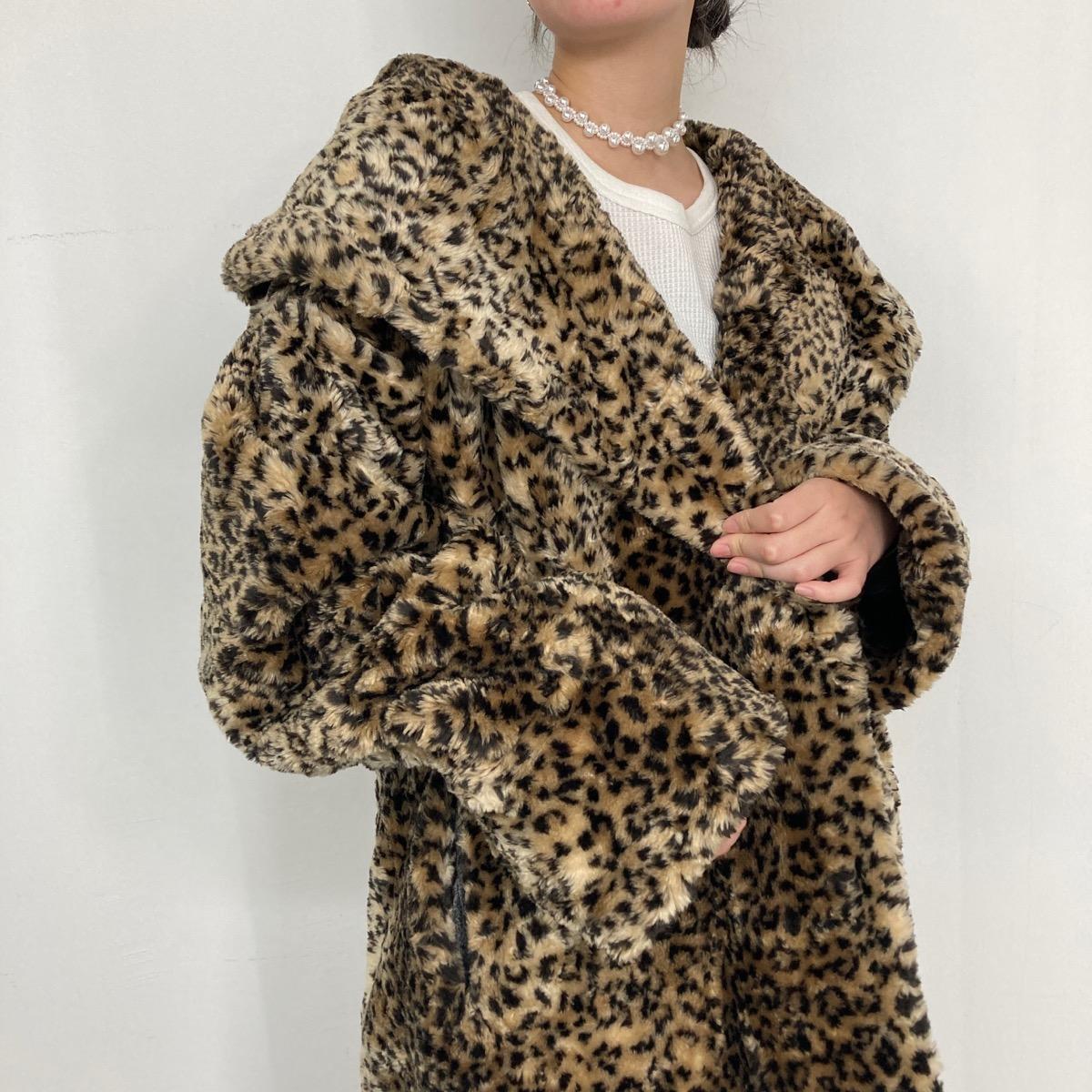 楽天市場】古着 Monterey レオパード柄 ヒョウ柄 フェイクファー