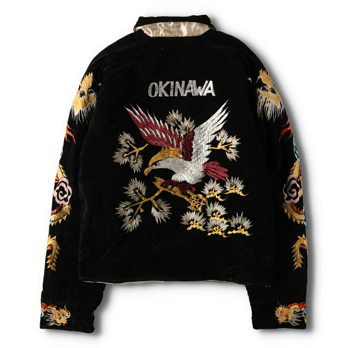 楽天市場】古着 50年代 UNKNOWN OKINAWA 沖縄 鷲柄 イーグル柄 昇り龍