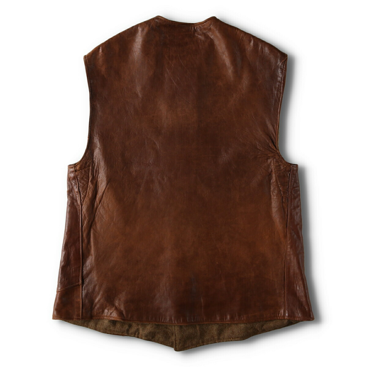 楽天市場】古着 40'S イギリス軍実品 ジャーキンベスト レザーベスト 2