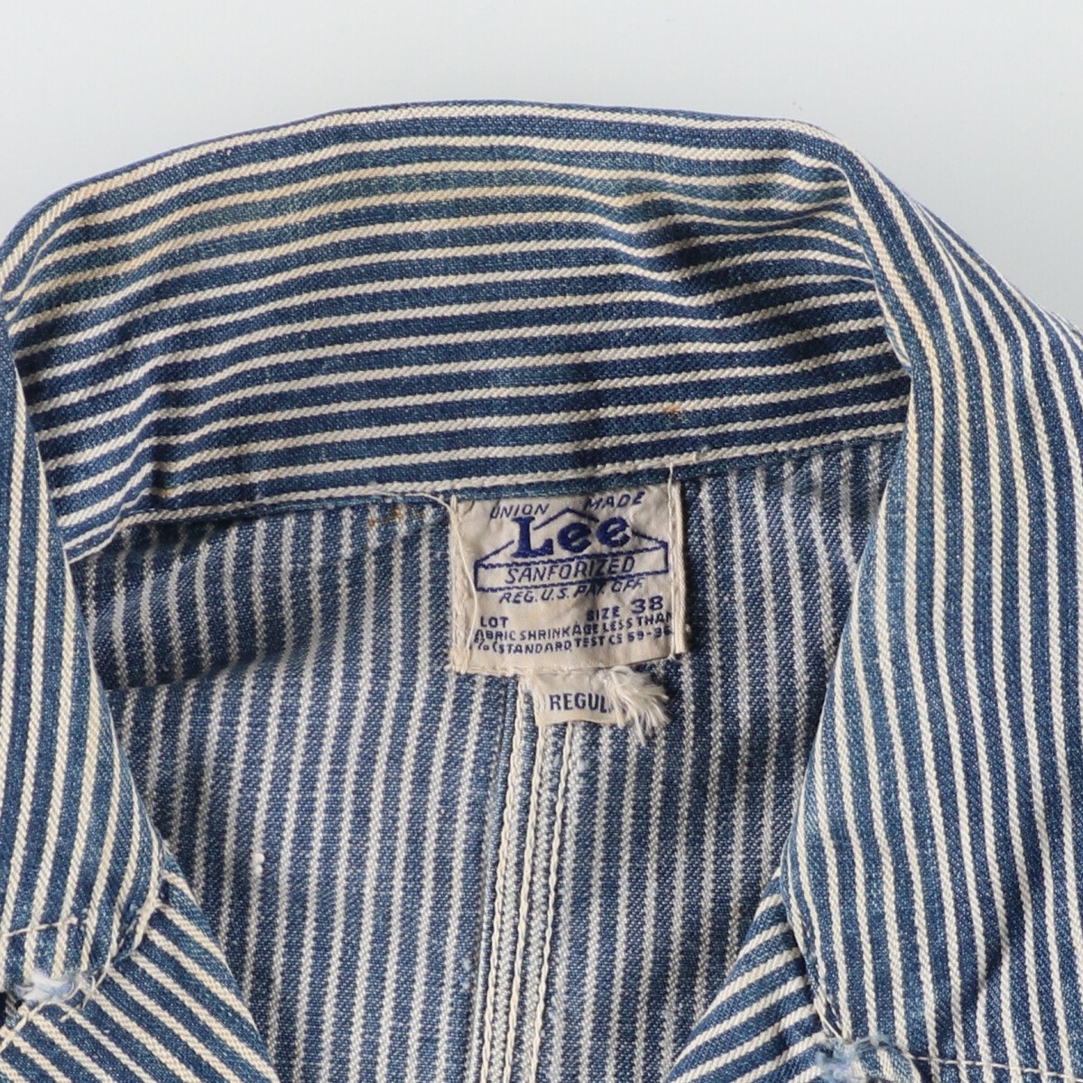 楽天市場】古着 40年代 リー Lee 98-J ヒッコリーストライプ ハウス