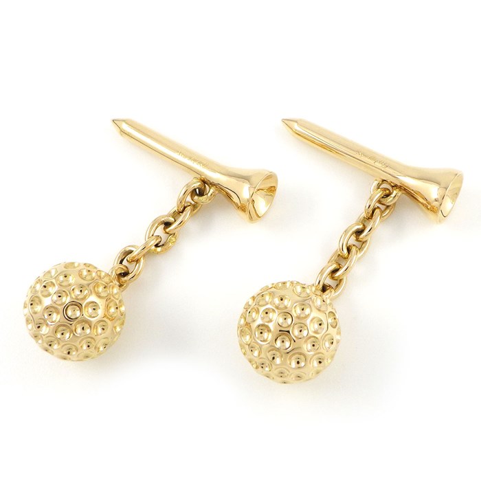 楽天市場】カルティエ Cartier カフス ゴルフ ボール ティー モチーフ