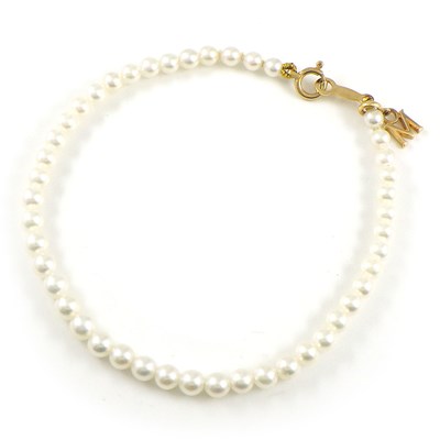 楽天市場】ミキモト MIKIMOTO ブレスレット Mチャーム ベビー パール