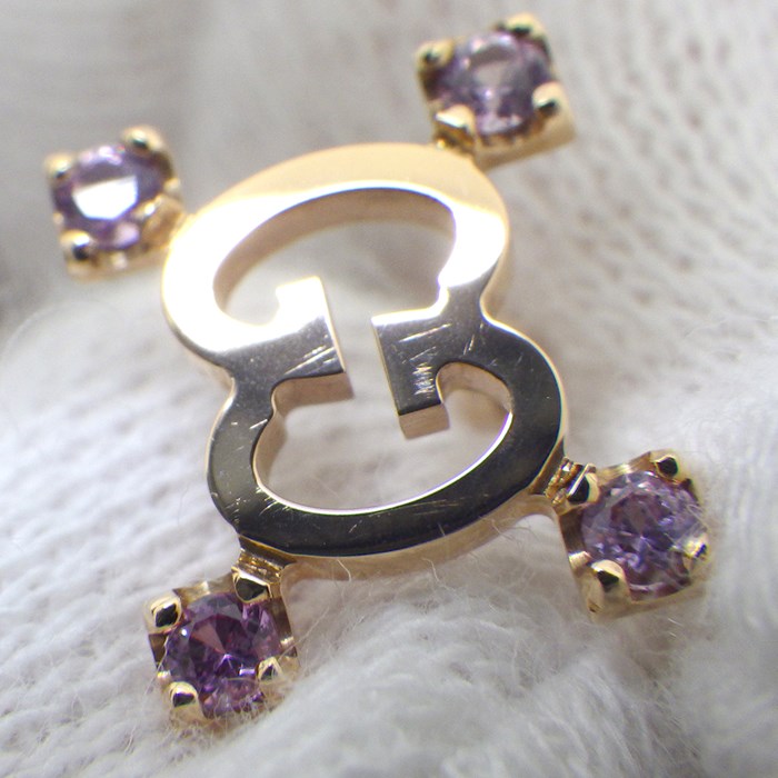 楽天市場】グッチ GUCCI ピアス アイコン スターダスト GG ロゴ ピンク