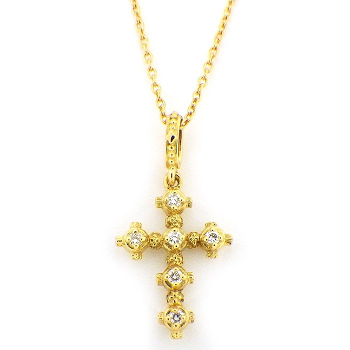 楽天市場】アーカー AHKAH ネックレス メモリアル クロス ダイヤモンド