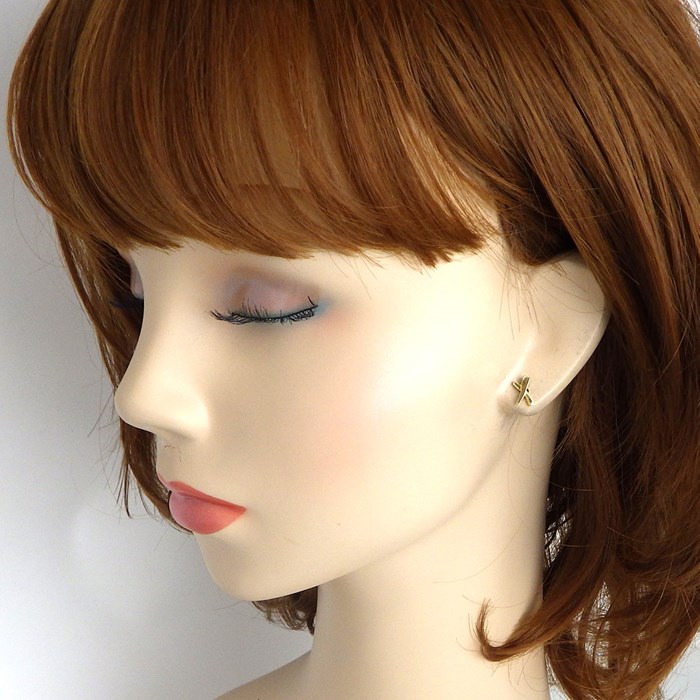 楽天市場】ティファニー Tiffany & Co. ピアス キス X クロス K18YG