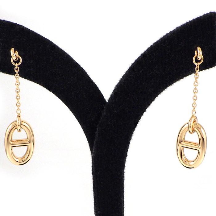 楽天市場】エルメス HERMES ピアス シェーヌダンクル ファランドール