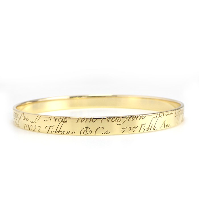 楽天市場】ティファニー Tiffany & Co. バングル ノーツ K18YG 【中古