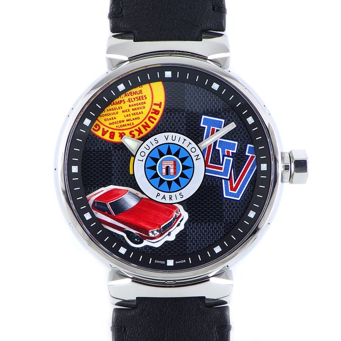 楽天市場】ルイ・ヴィトン LOUIS VUITTON 腕時計 タンブール GM ダミエ