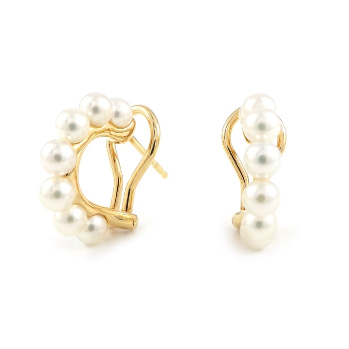 楽天市場】ミキモト MIKIMOTO ピアス ベビー パール 3.6mm珠 K18YG