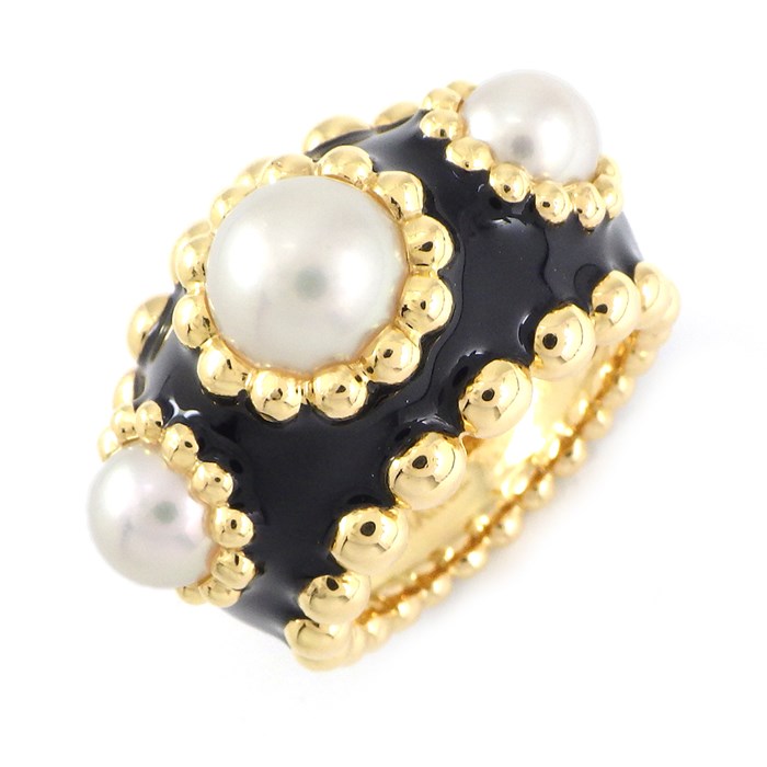 楽天市場】シャネル CHANEL リング パール 11.4mm珠 パール K18YG