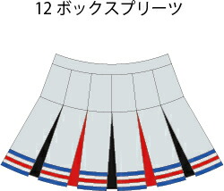 楽天市場】チアリーディング スカートボックスプリーツ1着の注文可能