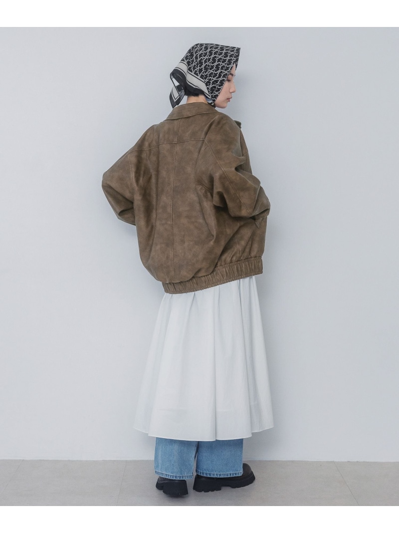 楽天市場】ヴィンテージレザーBIGブルゾン JEANASIS ジーナシス