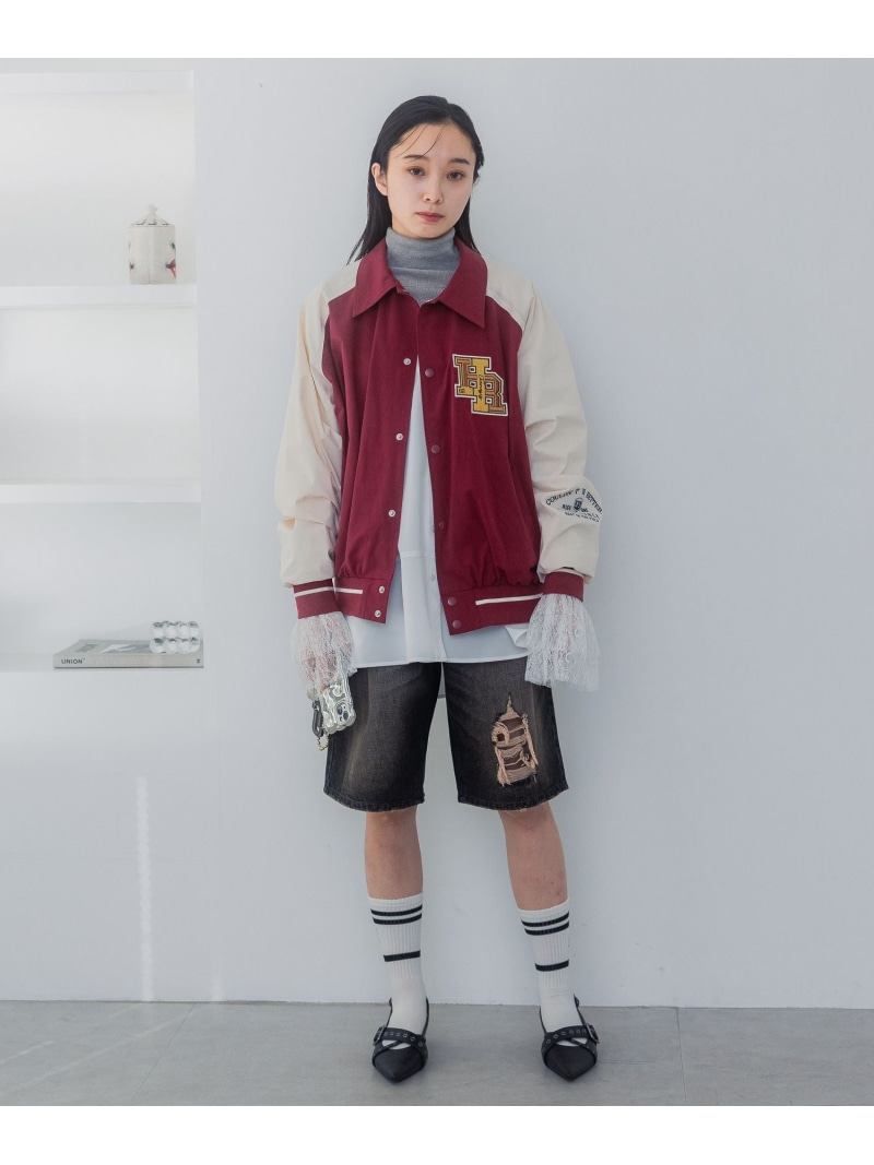 楽天市場】【SALE／50%OFF】ブロックカラースタジャン JEANASIS