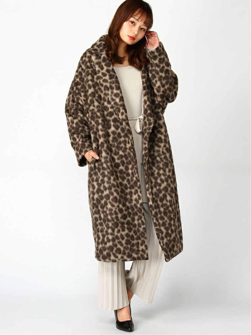 楽天市場】【SALE／34%OFF】レオパードロングチェスター JEANASIS