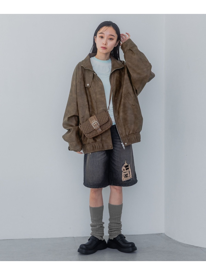 楽天市場】ヴィンテージレザーBIGブルゾン JEANASIS ジーナシス