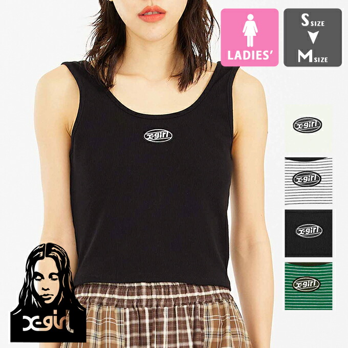 楽天市場】【 X-girl エックスガール 】 OVAL LOGO TANK TOP X-girl