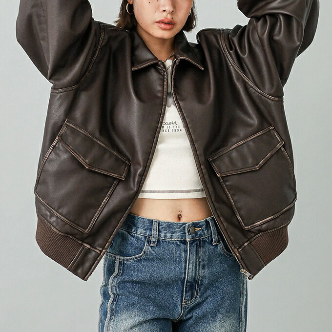 楽天市場】【 X-girl エックスガール 】 DISTRESSED FAUX LEATHER