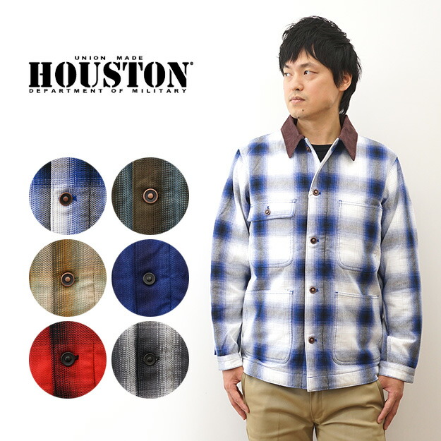 楽天市場】HOUSTON（ヒューストン） オンブレ チェック ビエラ
