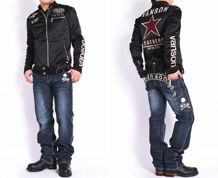 楽天市場】【当店別注】バンソン VANSON ライダース ワンスター 刺繍